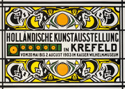 1903 Vintage Dutch Art Nouveau Exhibition Poster - Holländische Kunstausstellung in Krefeld (Thorn Prikker)